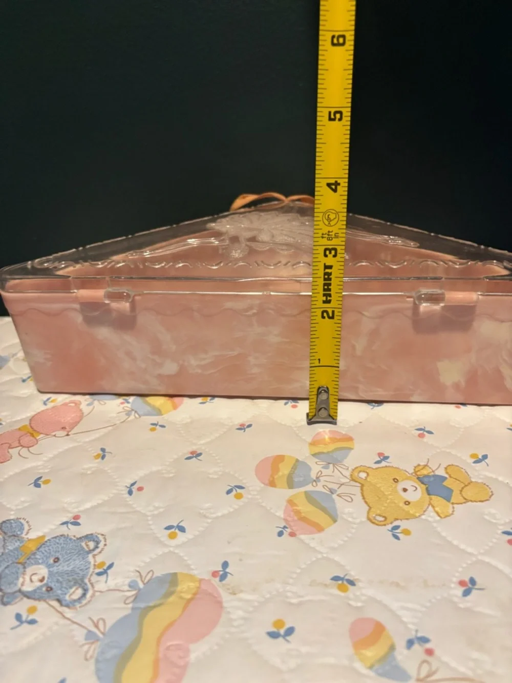 Rare Antique 1950’s  Homer Ballerina Handkerchief Storage Trinket Case